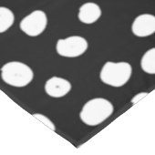 Preppy Stippen Modern Black White Animal Print Spo Tafelkleed (Gekanteld)