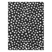 Preppy Stippen Modern Black White Animal Print Spo Tafelkleed (Voorkant)