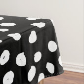 Preppy Stippen Modern Black White Animal Print Spo Tafelkleed (Voorbeeld)
