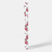 Preppy Strawberry Roze Bogen Gepersonaliseerd Case-Mate iPhone Case (Achterkant / Links)