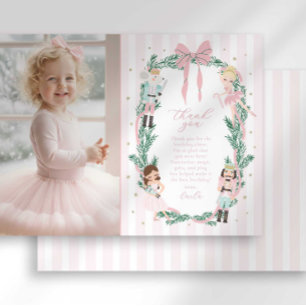 Preppy Streep Boog Notenkraker Ballerina Bedankkaa Kaart
