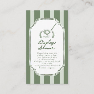 Preppy Streep Nieuwe Club Display Shower Card Informatiekaartje