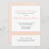 Preppy Stripe Bridal Shower Kaart (Voorkant / Achterkant)