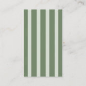 Preppy Stripe New to the Club Display Shower Card Informatiekaartje (Achterkant)
