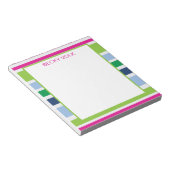 Preppy Stripe-Notitieblok Notitieblok (Schuin)
