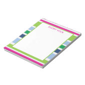 Preppy Stripe-Notitieblok Notitieblok (Linkerzijde)