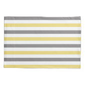 Preppy Stripes Huwelijk Custom Monogram Initialen Kussensloop (Achterkant)