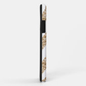 Preppy Stripes in Gold Glitter Case-Mate iPhone Case (Achterkant/rechts)