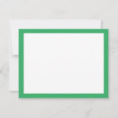 Preppy Stripes Purple & Bright Green Cute Girly Notitiekaartje (Achterkant)