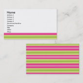 Preppy Stripes Visitekaartje (Voorkant / Achterkant)