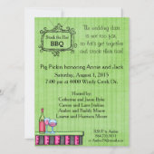 Preppy Summer BBQ Stock the Bar Invitation Kaart (Voorkant)