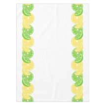 Preppy Summer Citrus Lemon & Lime Slice Border