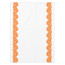Preppy Summer Citrus Orange Slice Border