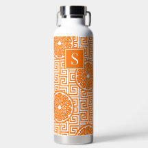 Preppy Summer Citrus Sinaasappel op Oranje Griekse