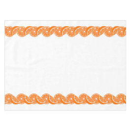 Preppy Summer Citrus Sinaasappelschijf Rand Tafelkleed