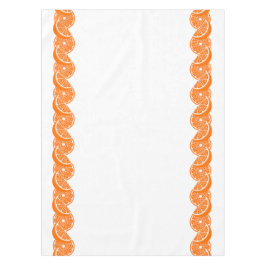Preppy Summer Citrus Sinaasappelschijf Rand Tafelkleed