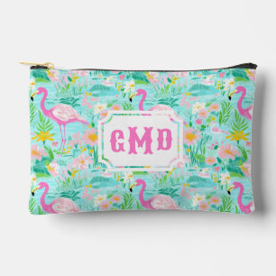 Preppy Summer Flamingo   Monogram Etui