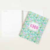 Preppy Summer Flamingo | Monogram Planner (Display)
