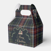 Preppy Tartan Plaid Christmas Party Favor Boxes Bedankdoosjes (Voorkant Zijde)