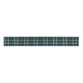 Preppy Tartan Plaid Green Navy Christmas  Grosgrain Lint (Voorkant)