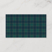 Preppy teddybeer geruite display shower insert kaa informatiekaartje (Achterkant)