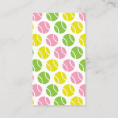 Preppy Tennis Business of Contact Kaarten Visitekaartje (Achterkant)