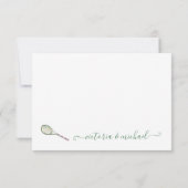 Preppy Tennis Clothesline Bedankt Opmerking (Achterkant)