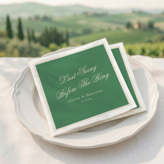 Preppy Tennis Club Groen Bachelorette Servet