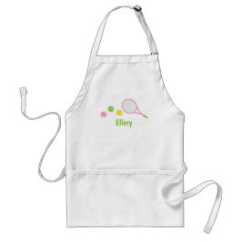 Preppy Tennis gepersonaliseerd Apron Standaard Schort