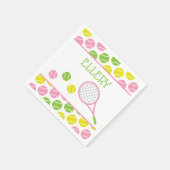 Preppy Tennis gepersonaliseerde feestservetten Servet (Hoek)