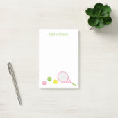 Preppy Tennis Gepersonaliseerde Post-it Notitieblo Post-it® Notes (Kantoor)
