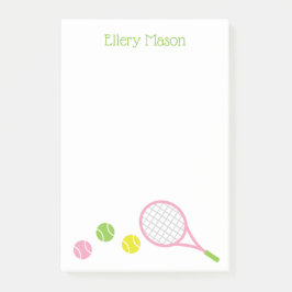 Preppy Tennis Gepersonaliseerde Post-it Notitieblo Post-it® Notes
