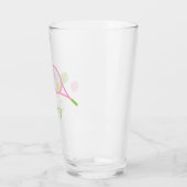 Preppy Tennis - Glass Tumbler, speciaal aangepast Glas (Links)