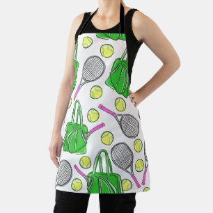 Preppy Tennis Groene Bakkunst Schort