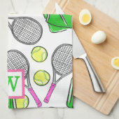 Preppy Tennis Klassiek Monogram Theedoek (Quarter Fold)