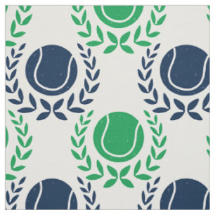Preppy Tennis Laurel - Groen & Marineblauw Stof