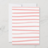 Preppy Tennis Meisje Baby shower Kaart (Achterkant)