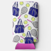 Preppy Tennis Navy Seltzer Blikjeskoeler (Achterkant)