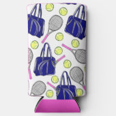 Preppy Tennis Navy Seltzer Blikjeskoeler (Voorkant)