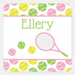 Preppy Tennis persoonlijke stickers