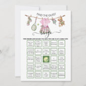 Preppy Tennis Vind de Gast BINGO Kaart (Voorkant)