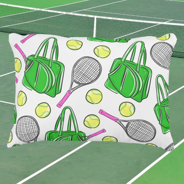 Preppy tennisrackets / sport  accent kussen (Creator heeft geüpload)