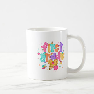 Preppy terug naar school 1e leerjaar Coquette stri Koffiemok
