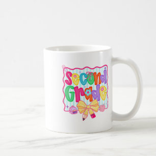 Preppy terug naar school 2e klas Coquette strik me Koffiemok