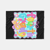 Preppy terug naar school 4e klas Coquette strik me Fleece Deken (Voorkant (Horizontaal))
