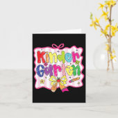 Preppy terug naar school Coquette kleuter meisjesa Kaart (Gele Bloem)