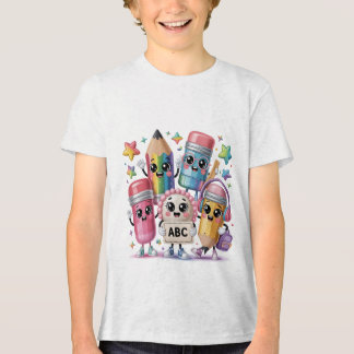Preppy terug naar school-dumpling Tri-Blend shirt