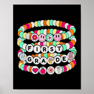 Preppy Terug Naar School Eerste Leerjaar Armband L Poster