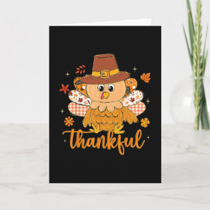 Preppy Thanksgiving kalkoen herfst sfeer dankbare Kaart