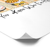 Preppy Thanksgiving You Know Why I'm Here Deviled  Poster (Hoek)